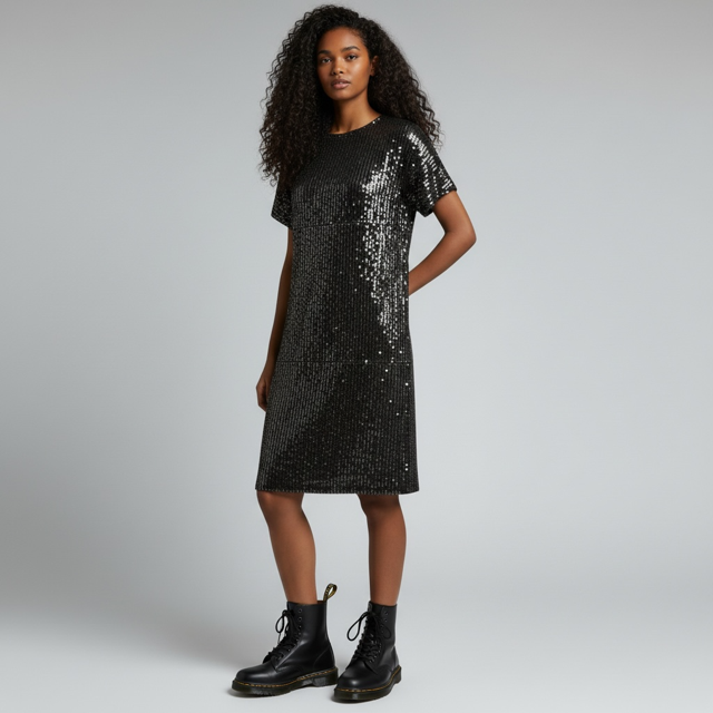 Blaumax Paillettenkleid – Bild 4