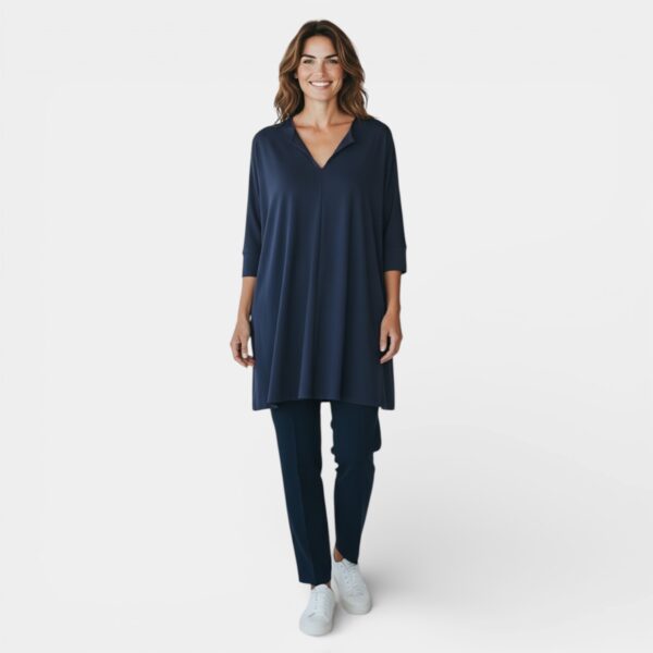 Vetono Tunika mit Reverskragen