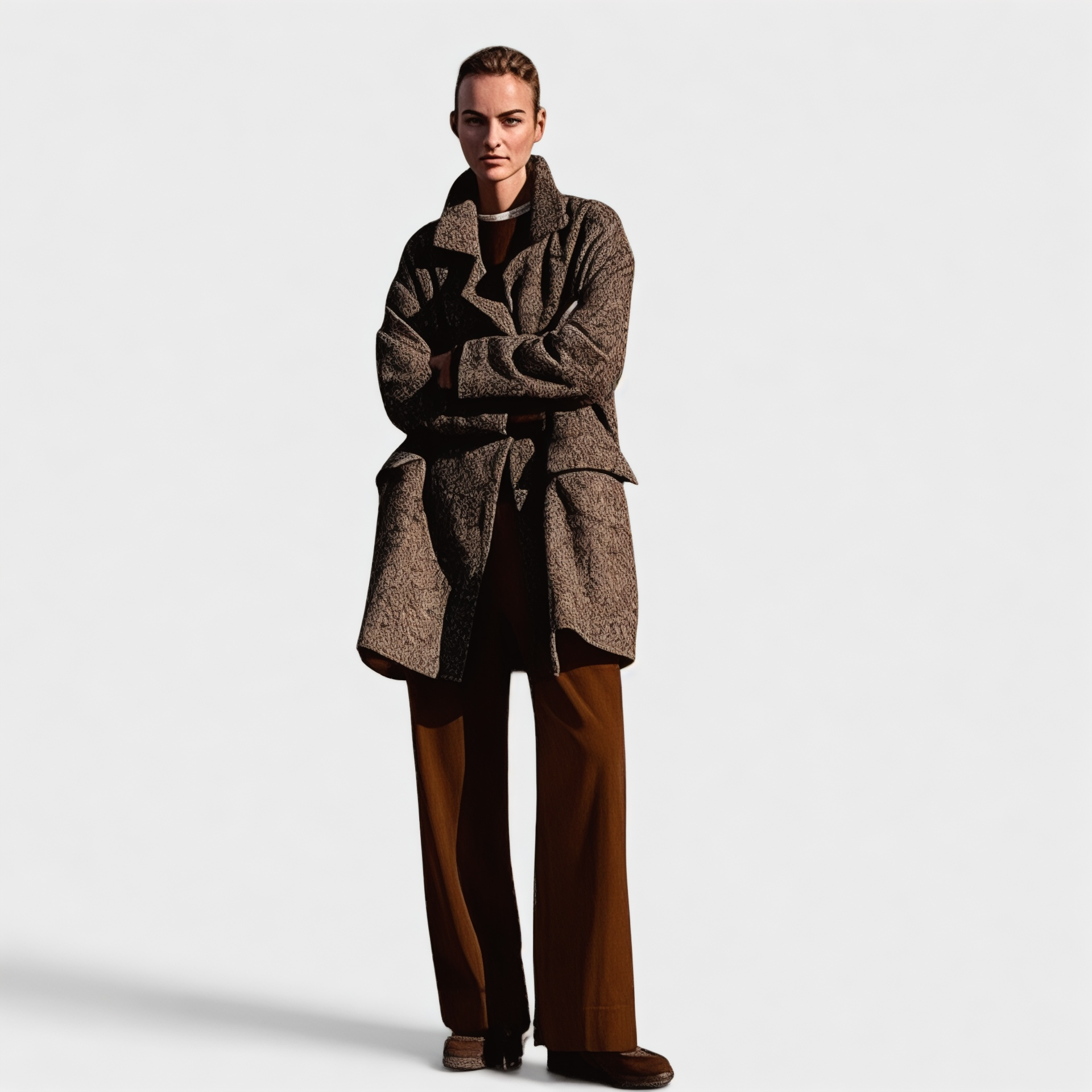 Braune Cordhose mit Gummibund