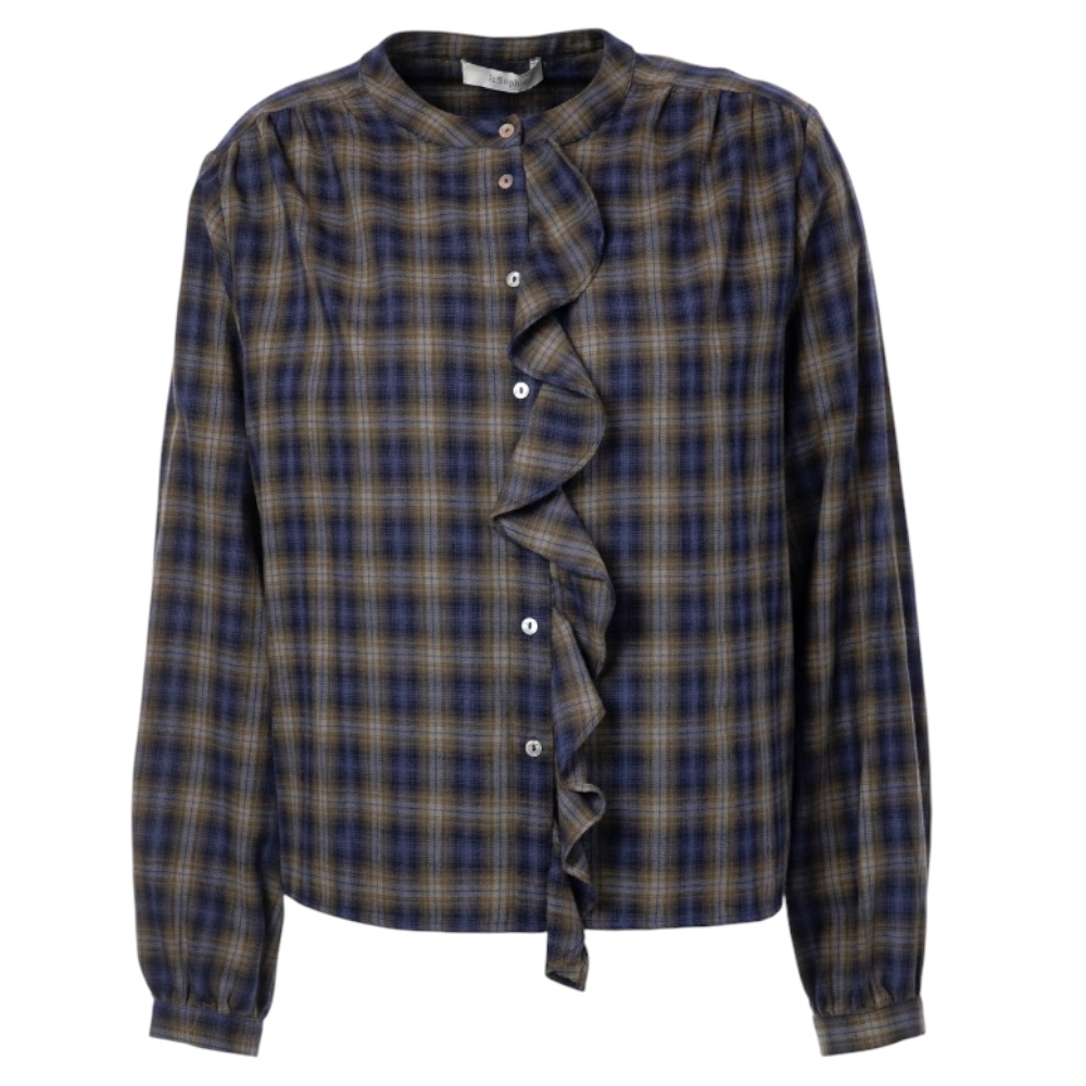 JC Bluse Blue Check – Bild 3