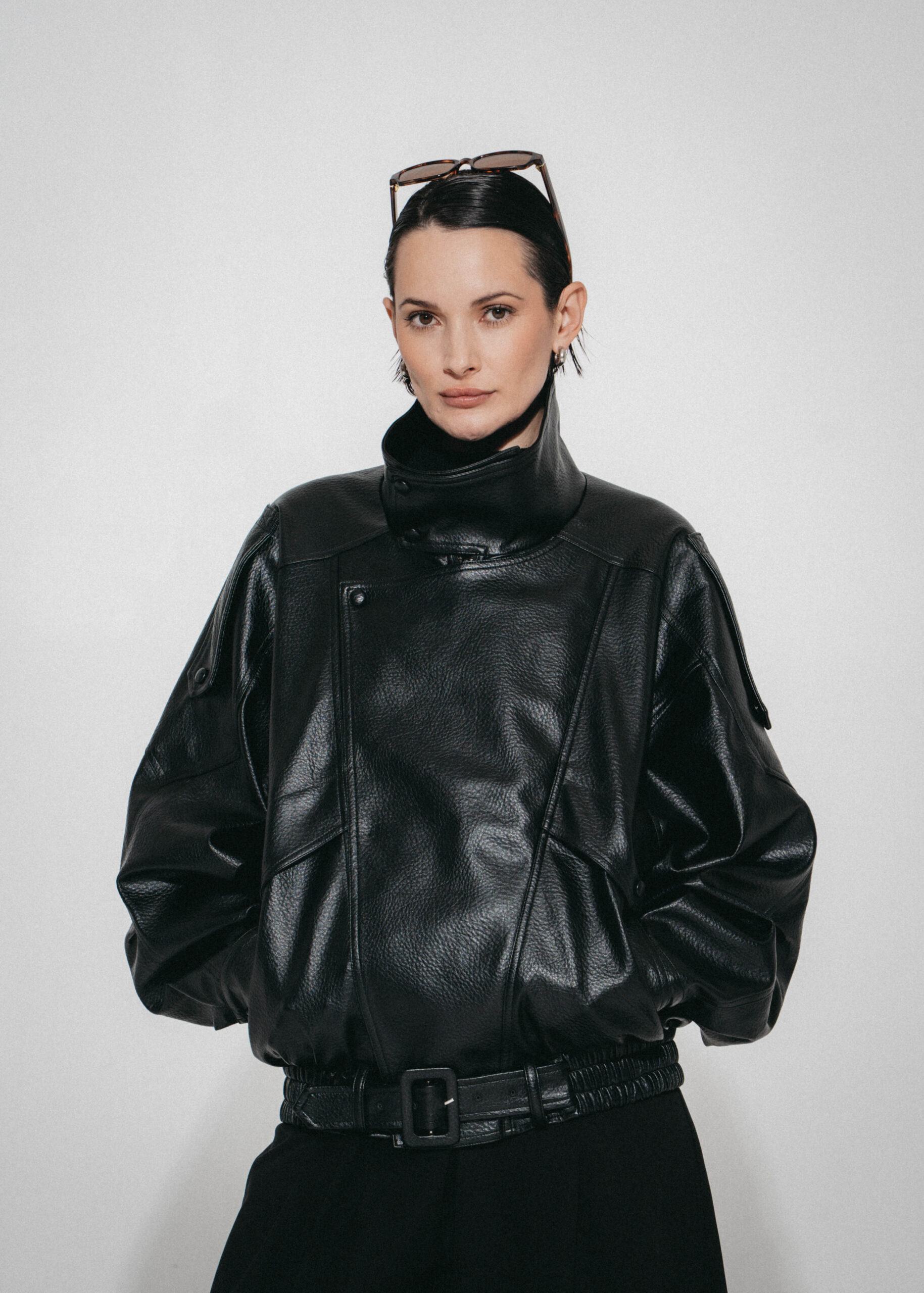 LJ Oversized Kunstleder Jacke – Bild 3