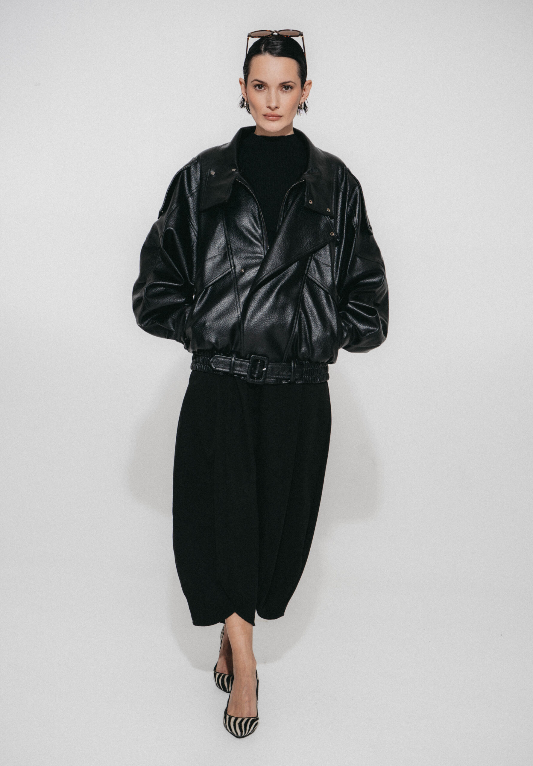 LJ Oversized Kunstleder Jacke – Bild 6