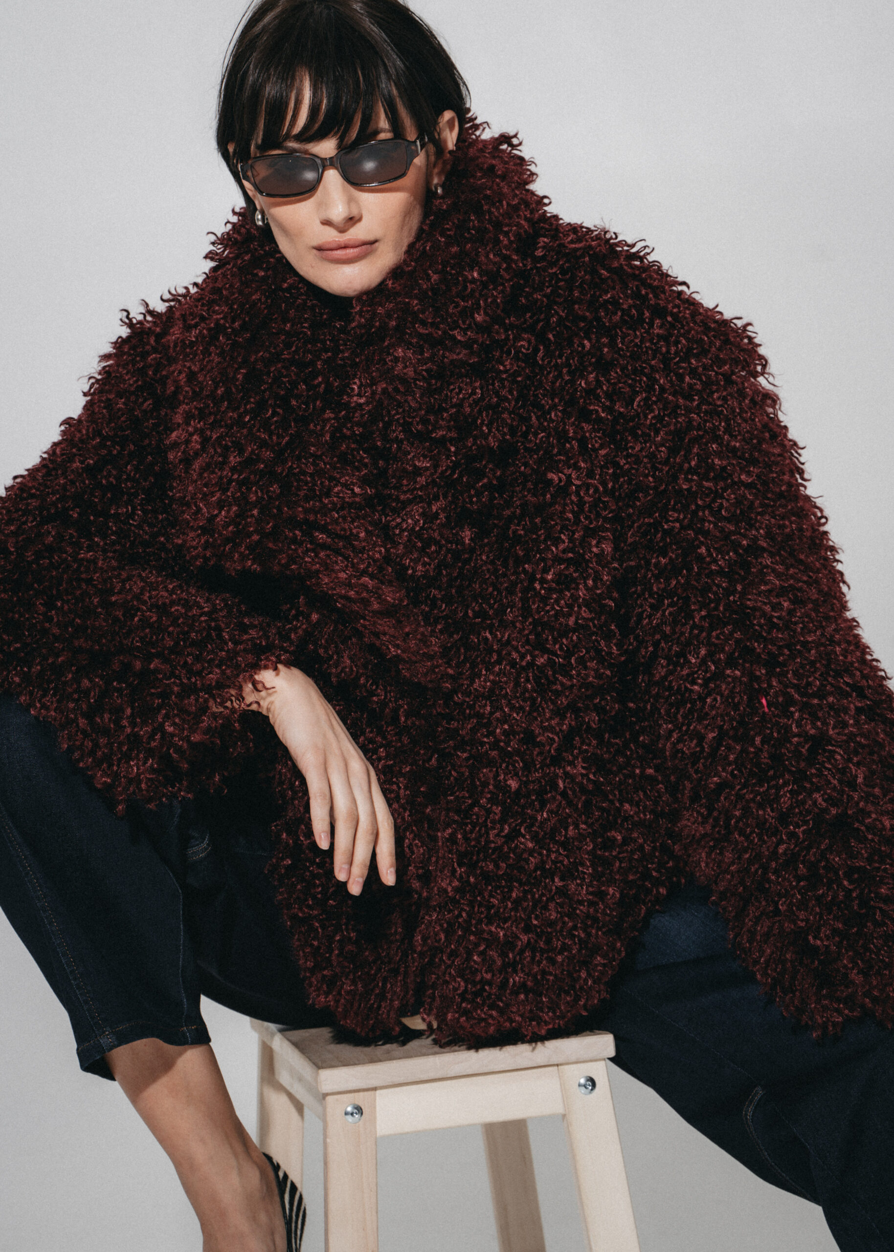 LJ Oversized Faux-Fur Kurzjacke – Bild 2