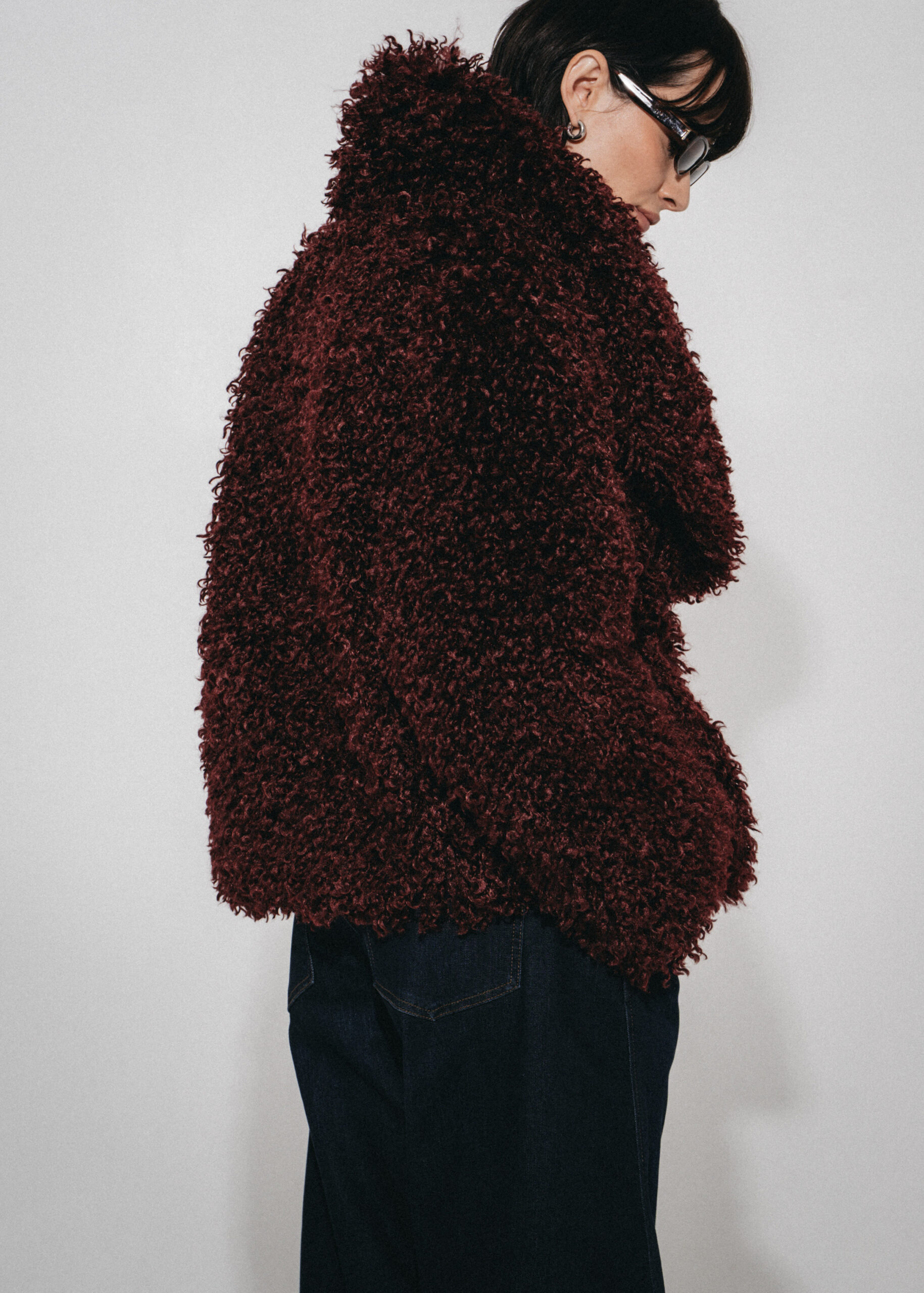 LJ Oversized Faux-Fur Kurzjacke – Bild 4