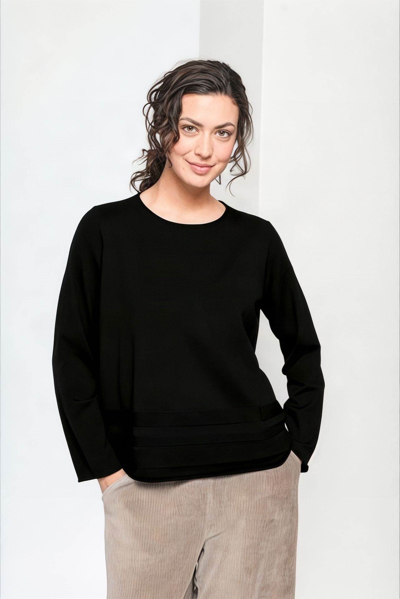 Vetono Pullover mit Rippenbund – Bild 4