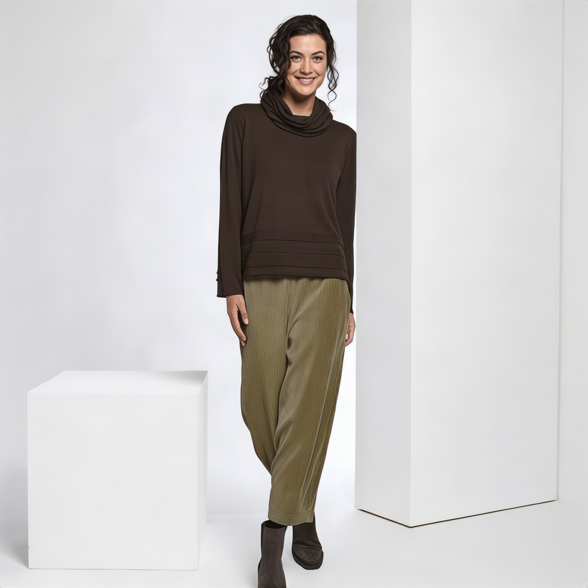 Vetono Pullover mit Rippenbund – Bild 2